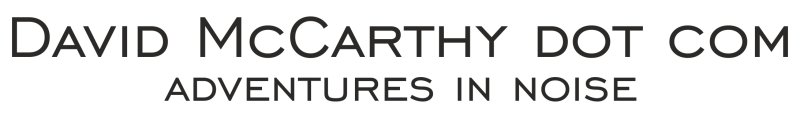 DavidMcCarthy.com Adventures in Noise logo